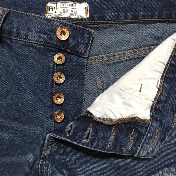 FP Runaway Cutoff Denim Shorts Brightest Blue 3” - Picture 5 of 8